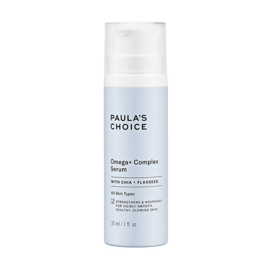 Omega+ Complex Serum with Hyaluronic Acid, Fatty Acids & Ceramides, Lightweight Hydration for Fine Lines & Wrinkles and Dryness, Fragrance-Free & Paraben-Free, 1 Fl Oz